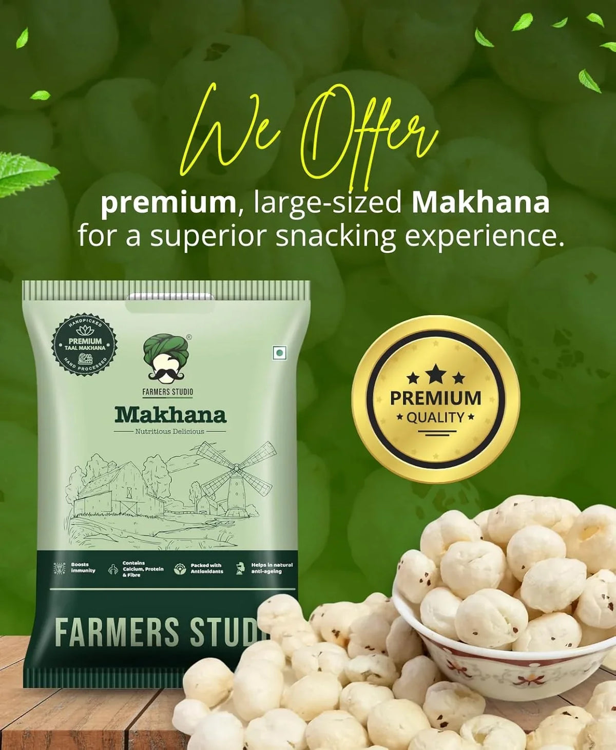 Farmers studio premium phool makhana 200g