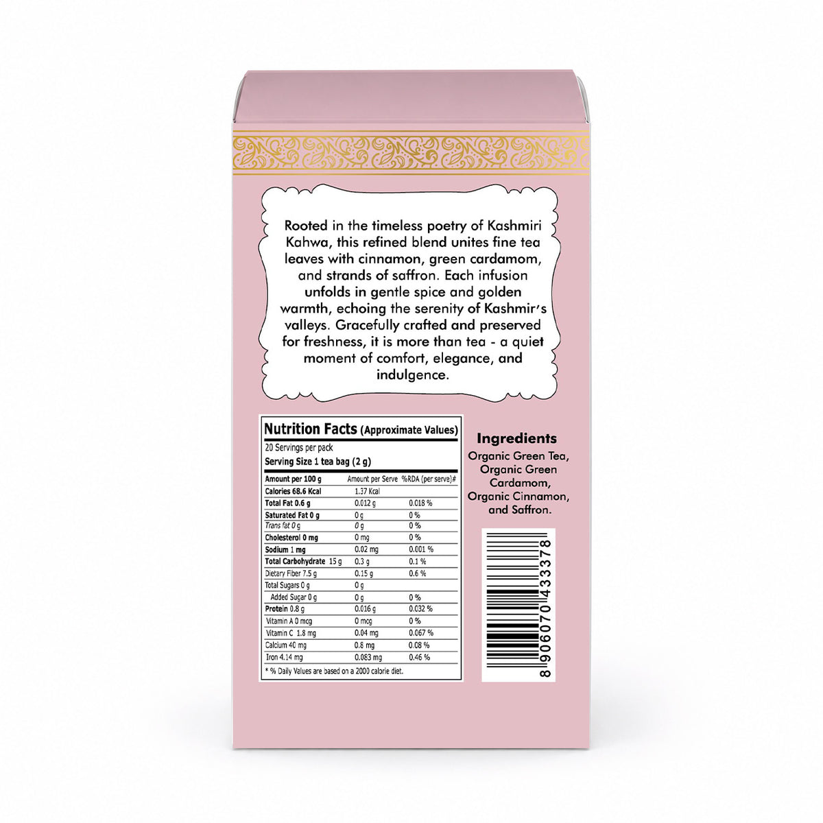 Kashmiri kahwa tea