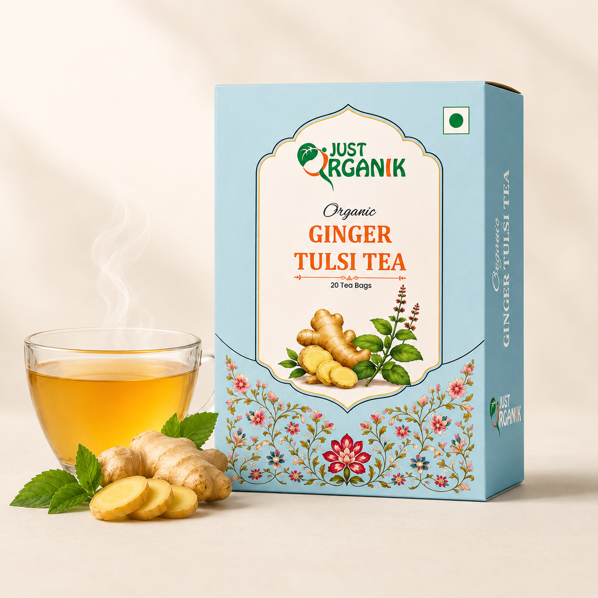 Ginger tulsi tea