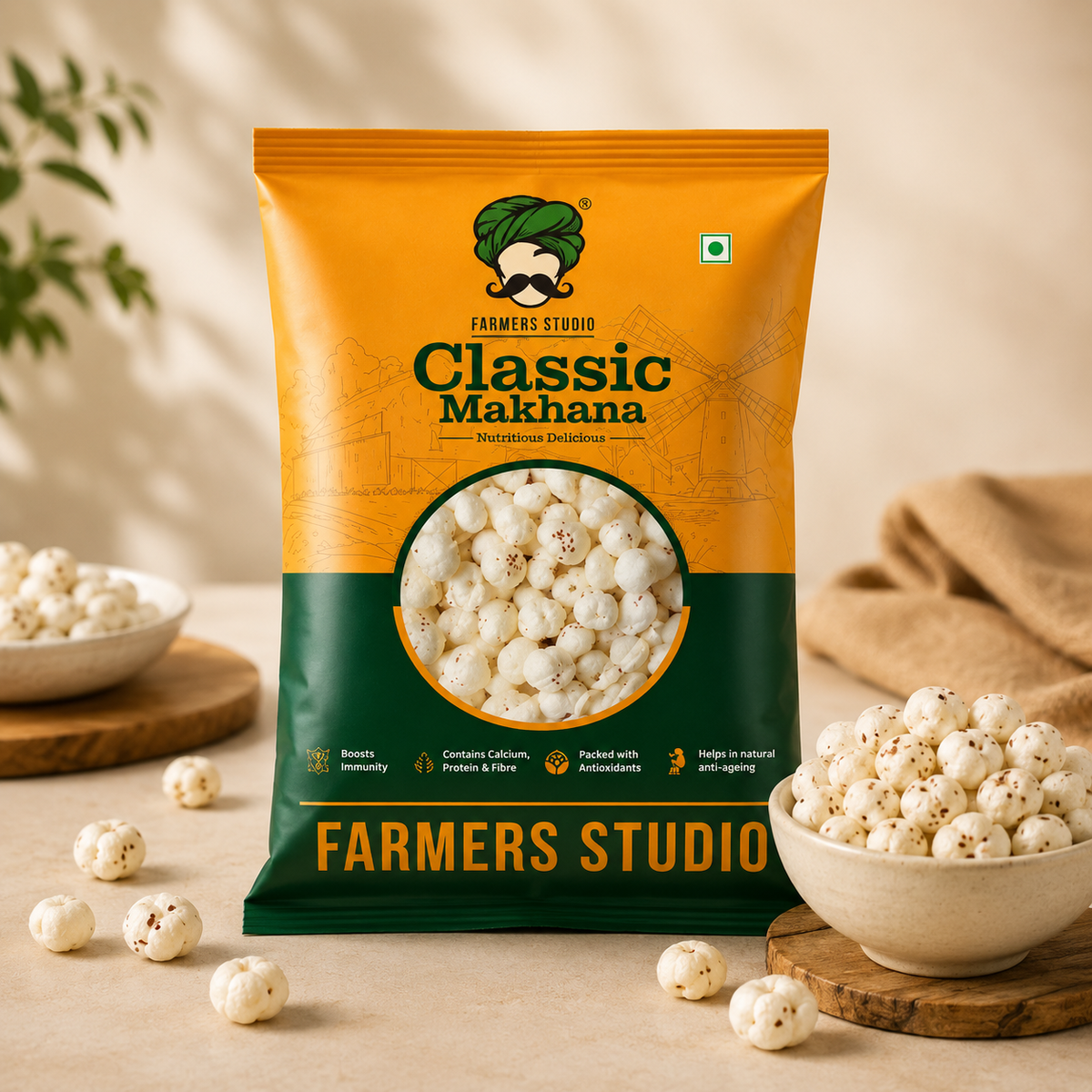 Farmers studio classic makhana 200g