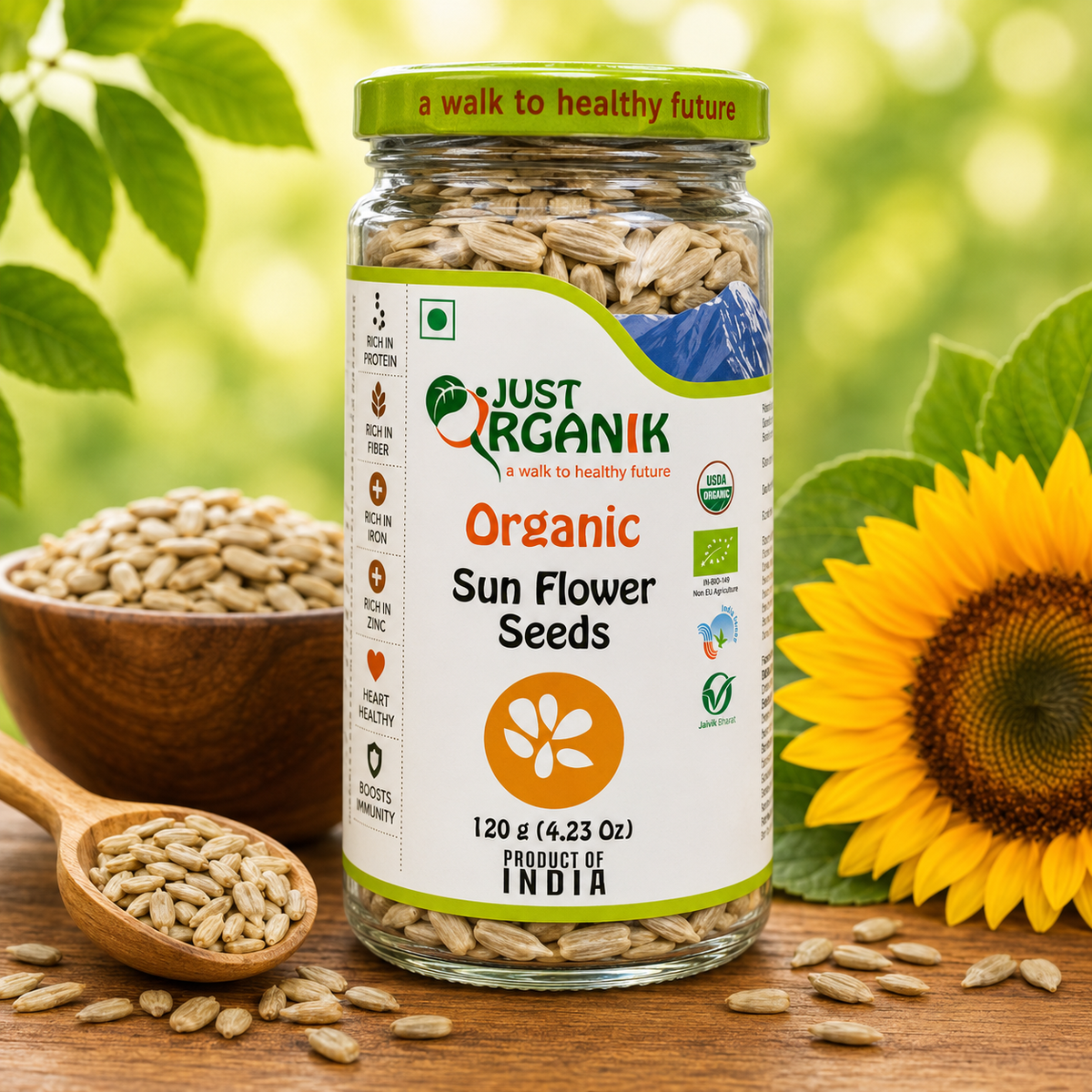 Sunflower seeds (surajmukhi ke beej)