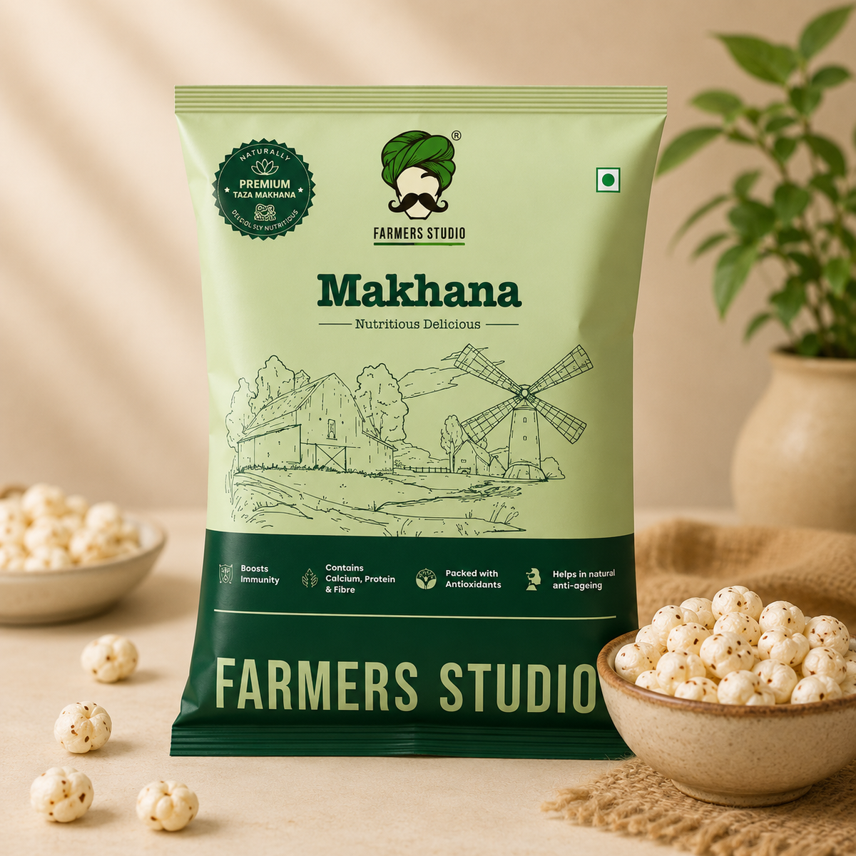 Farmers studio premium phool makhana 200g