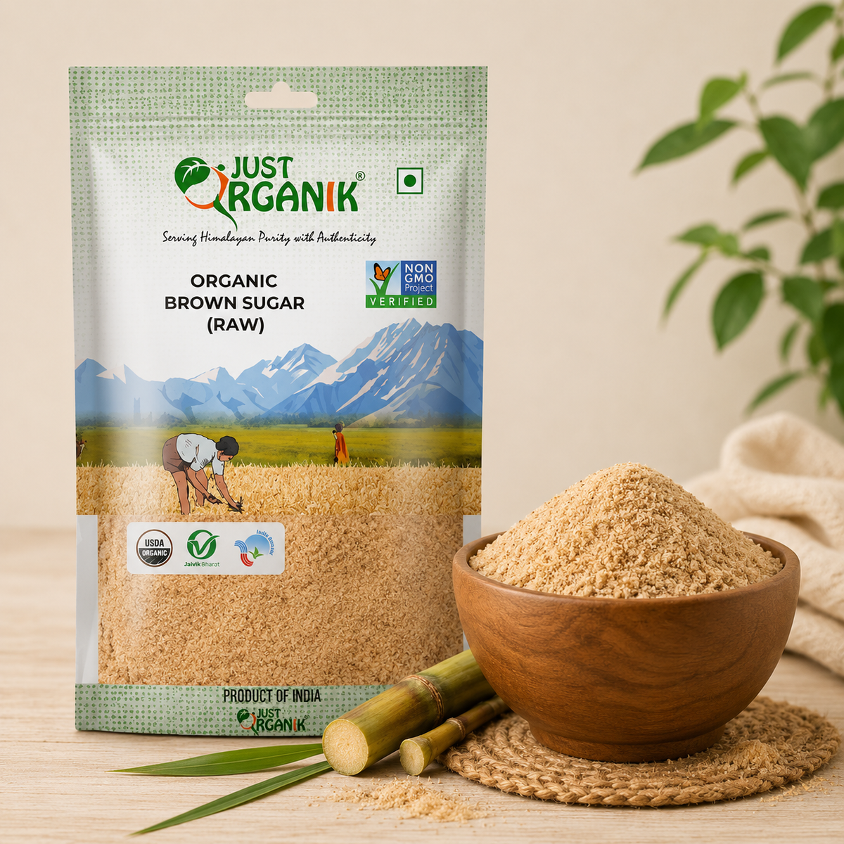 Sugar, raw & unrefined (desi khand)