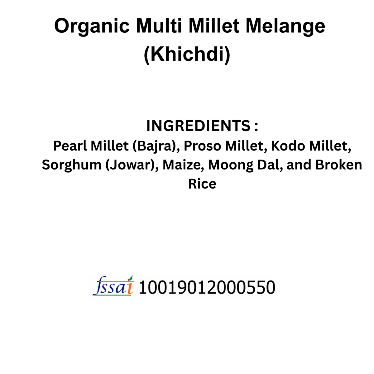 Multi millet melange (shree anna khichdi) 500g