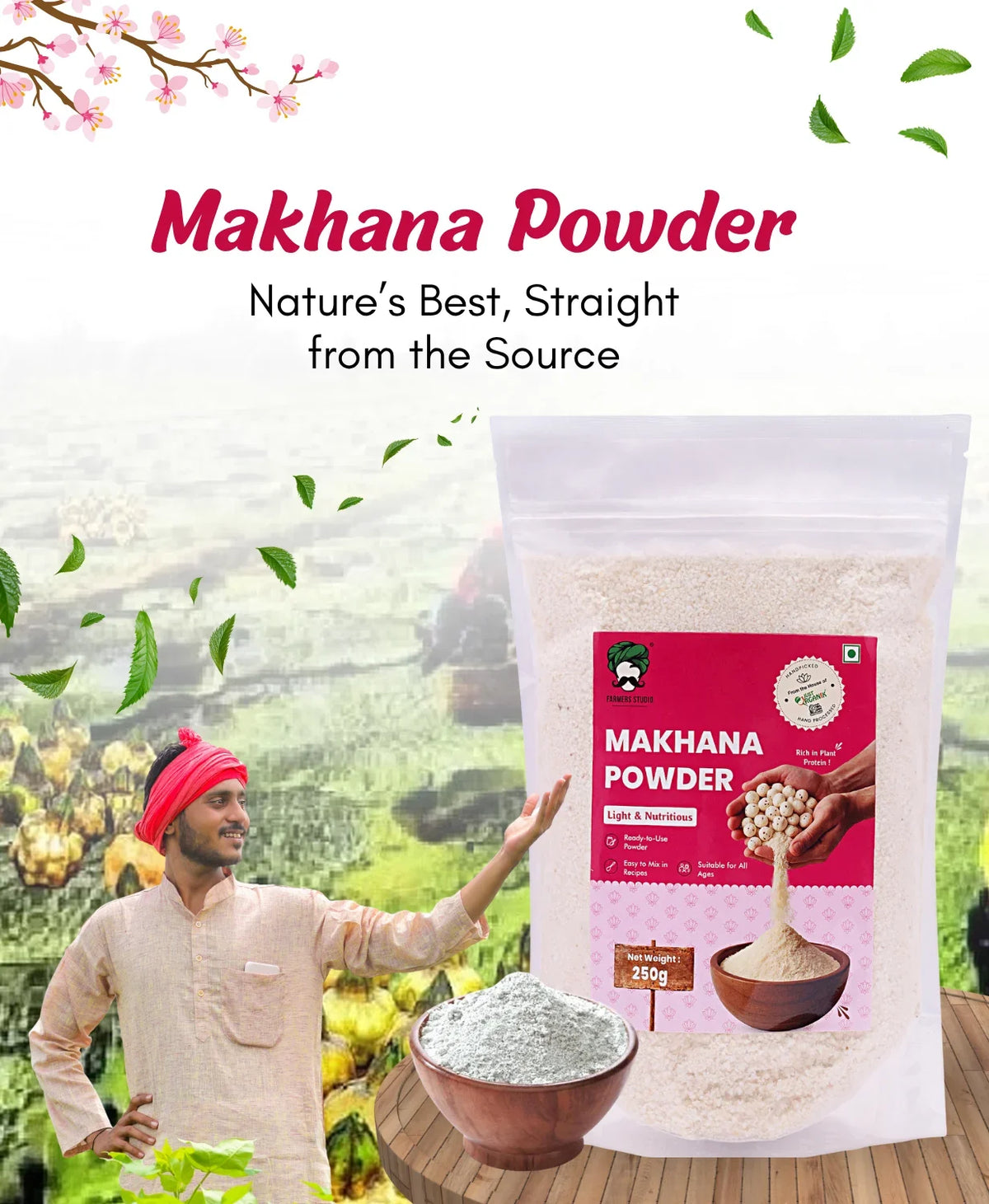 Farmers studio makhana powder 250g