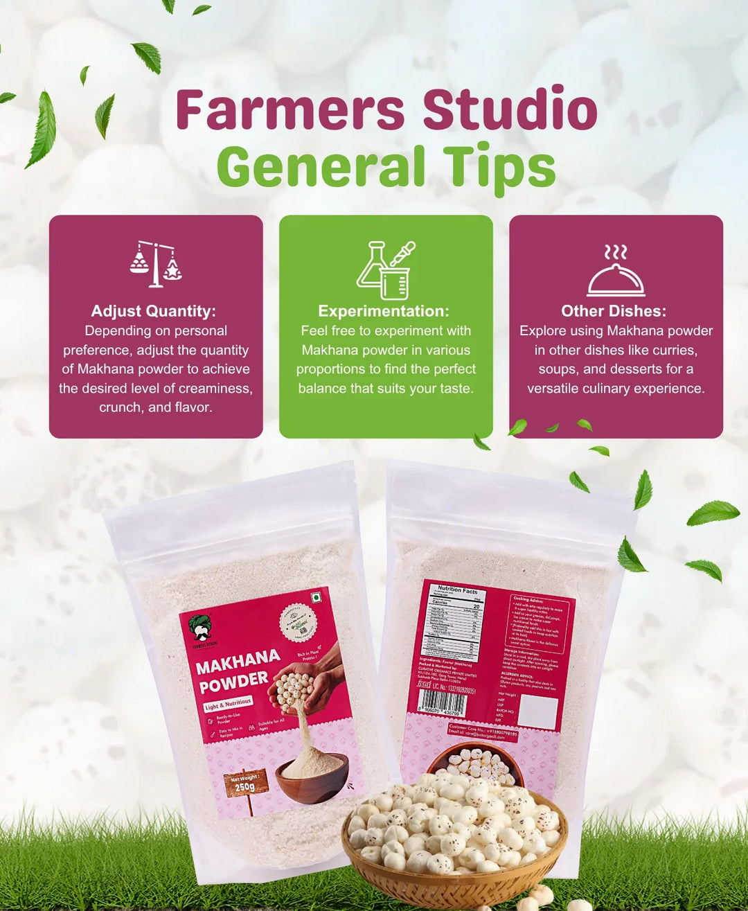 Farmers Studio Makhana Powder 250g