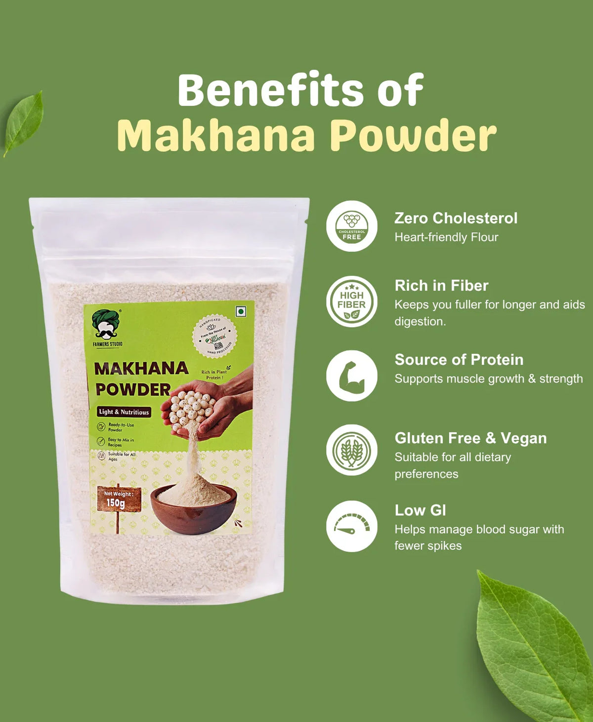 Farmers studio makhana powder 150g