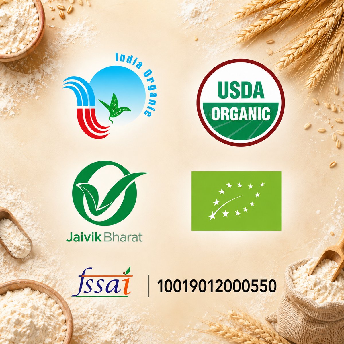 Pearl millet flour (bajra aata)