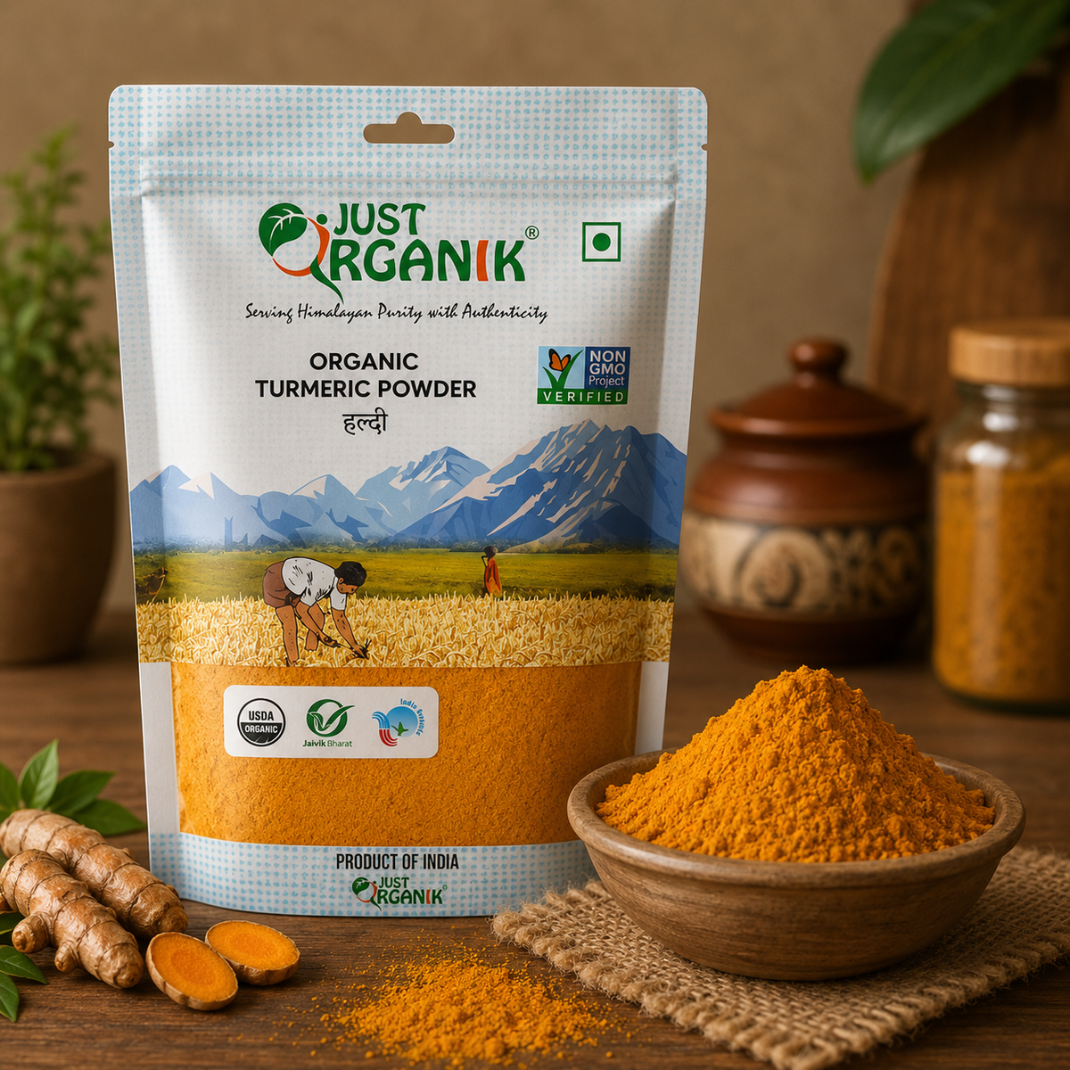 Turmeric powder (haldi)