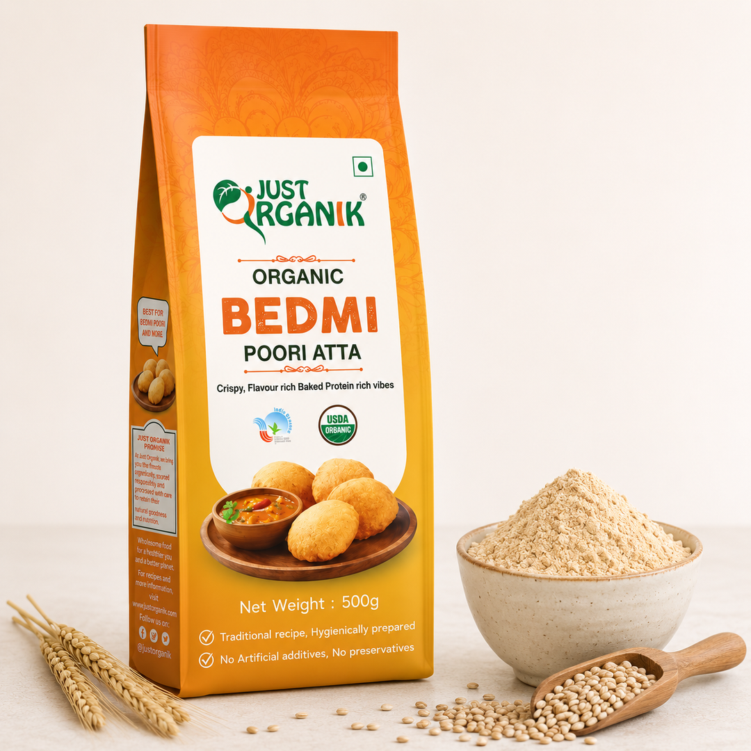 Just Organik Bedmi Poori Atta 