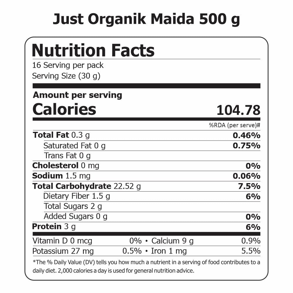 Refined wheat flour (maida)